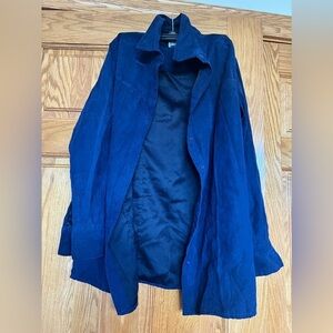 Basic Editions - Chico - Suede - Casual Button Down Long Sleeve Shirt